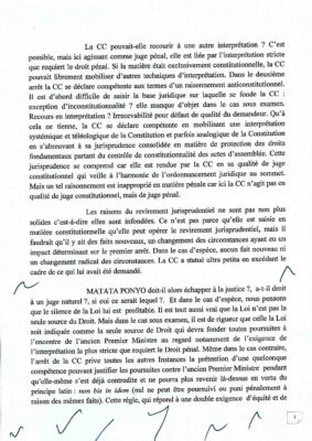DECLARATION DU CLUB DES JEUNES CONSTITUTIONNALISTES CONGOLAIS AFFAIRE MATATA 2