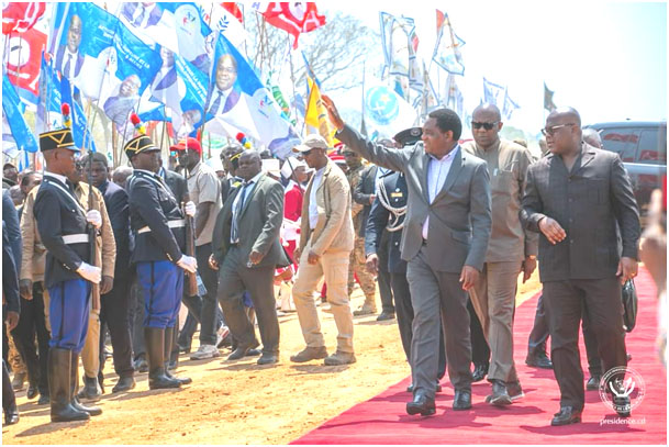 791 31 Le President Felix Tshisekedi accueille son homologue zambien… 1
