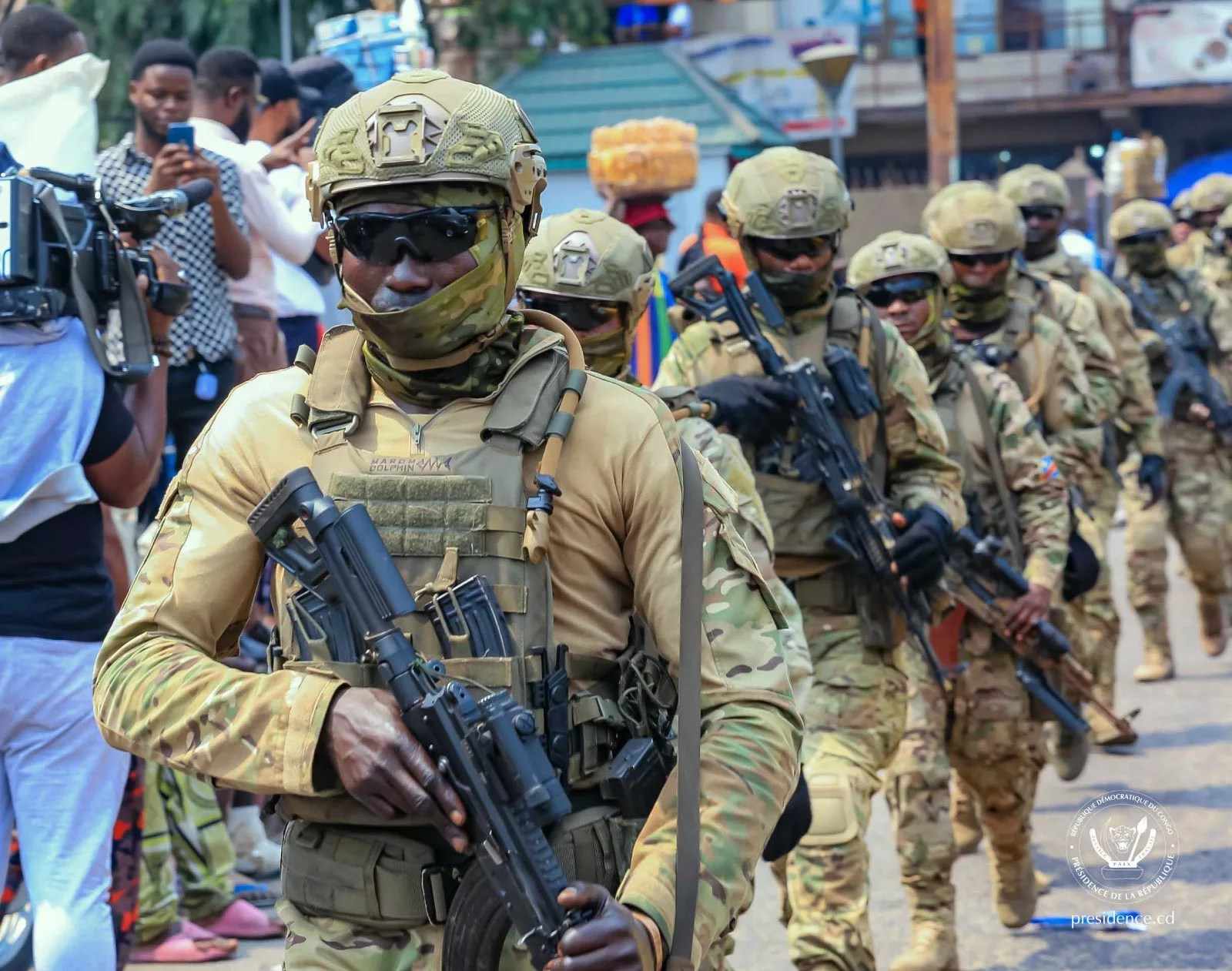 Des Militaires de la Garde Republicaine FARDC