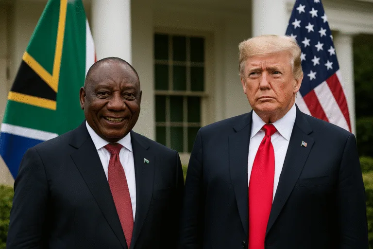 Cyril Ramaphosa et Donald Trump