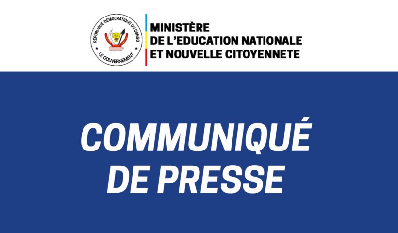 Affiche Communique de Presse MINEDUNC