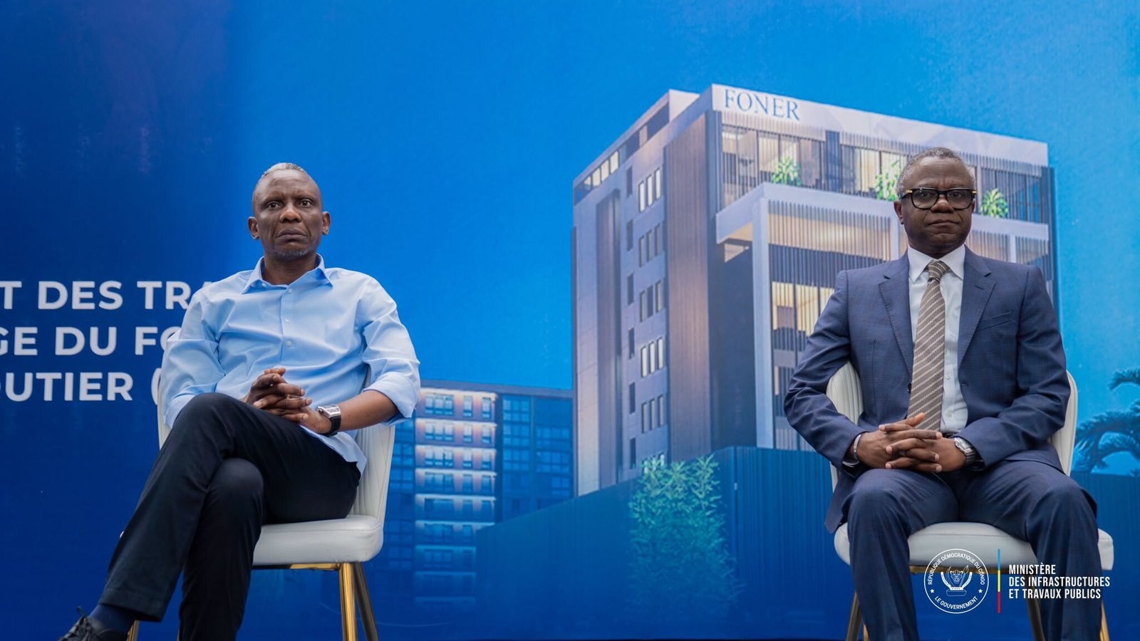 Pour accompagner les grands travaux d’infrastructures, le FONER franchit une nouvelle étape avec le lancement officiel des travaux de construction de son futur siège 16 Foner1 1
